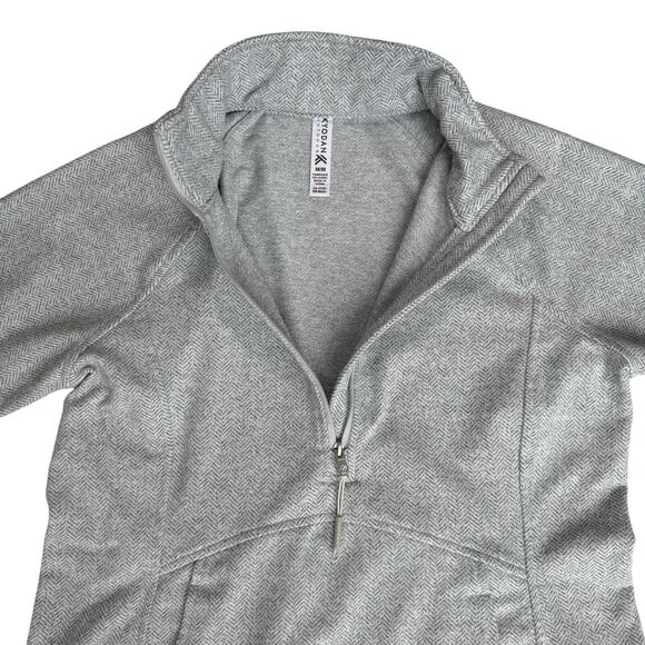 Kyodan Womens Gray Fitted Pullover Sweatshirt Jacket Medium Athleisure Hiking - Picture 4 of 13